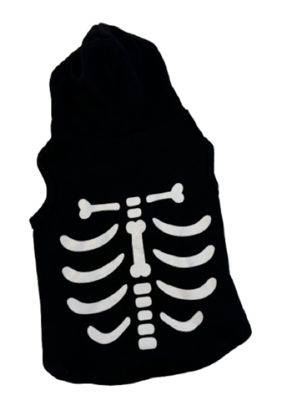 Black Skeleton Hoodie Pet Costume Hoodie Skeleton Shirt